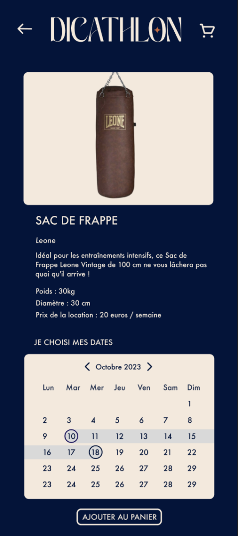 Détails produit Dicathlon